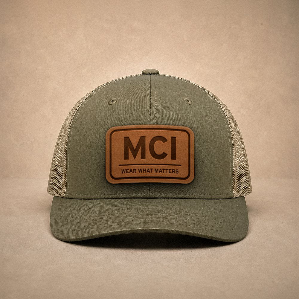 Moss Kansas City hats — Kansas City MCI Leather Patch Trucker Hat