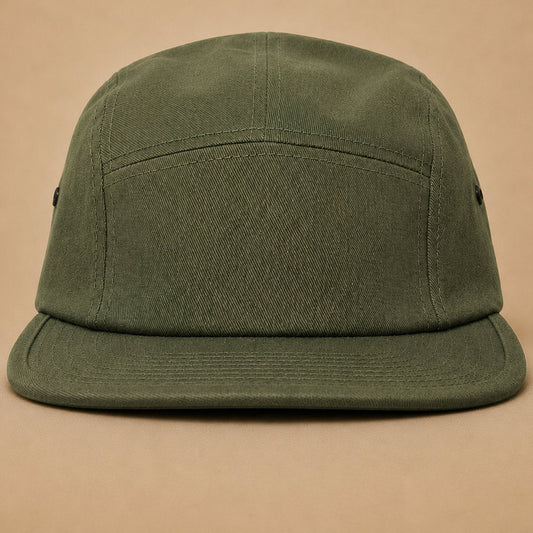 Olive custom jockey hats — Custom Leather Patch Jockey Hat